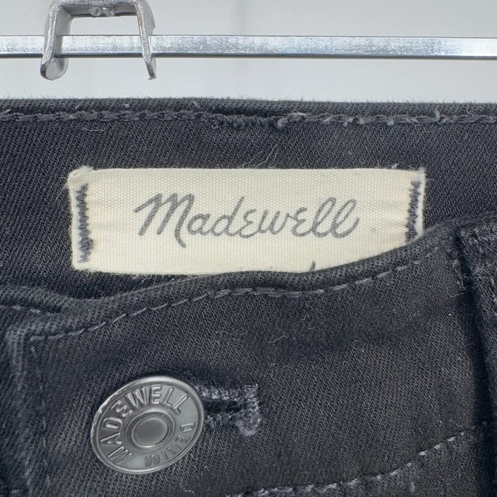 Madewell 9 High Rise Skinny‎ Jeans Black Wash causal Ankle Office Size 31